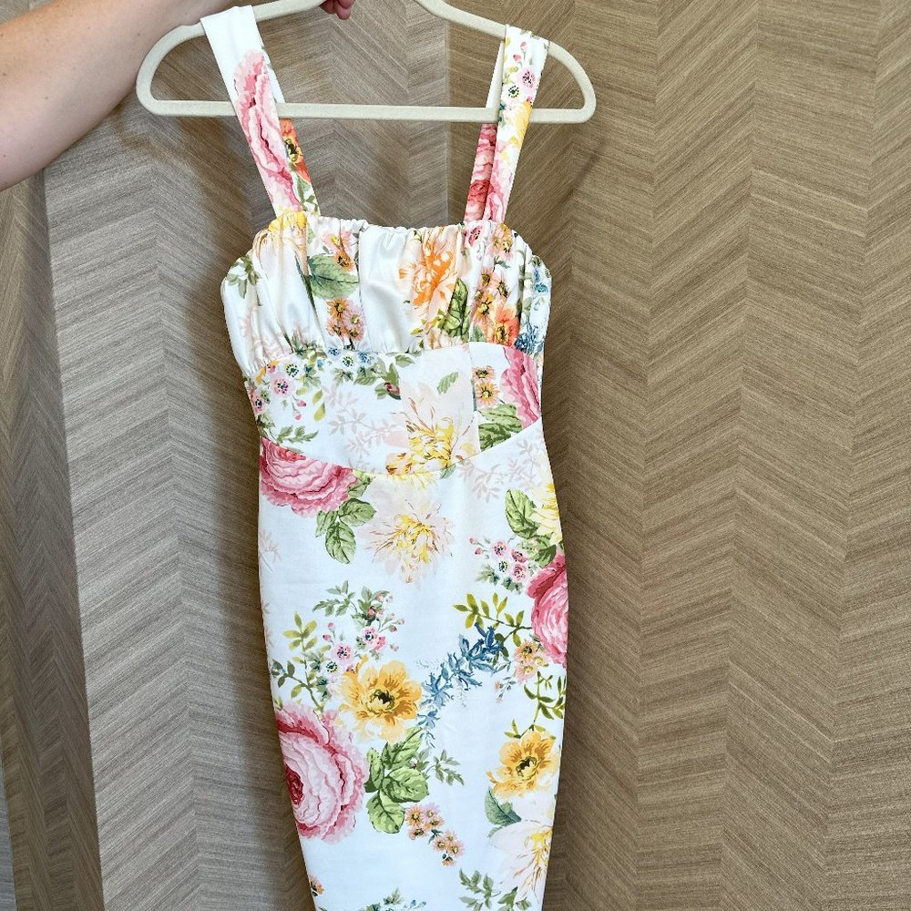 ASOS White Floral Dress